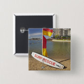 Flaggen und Surf-Rettungsbrett Button (Vorne & Hinten)