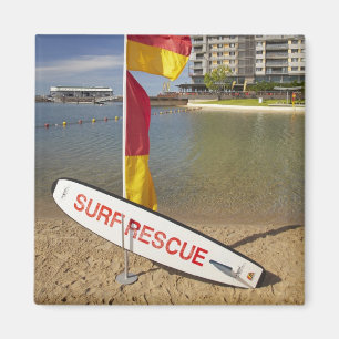 Flaggen und Surf-Rettungsbrett Magnet
