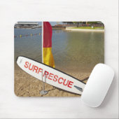 Flaggen und Surf-Rettungsbrett Mousepad (Mit Mouse)