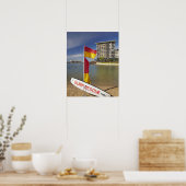 Flaggen und Surfbrett Poster (Küche)