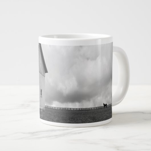 Flaggen unserer Bauern - Stall mit amerikanischer Jumbo-Tasse (Vorderseite Rechts)