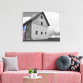 Flaggen unserer Bauern - Stall mit amerikanischer  Leinwanddruck (Insitu (Wohnzimmer))