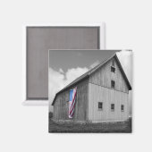 Flaggen unserer Bauern - Stall mit amerikanischer  Magnet (Vorderseite/Rückseite)