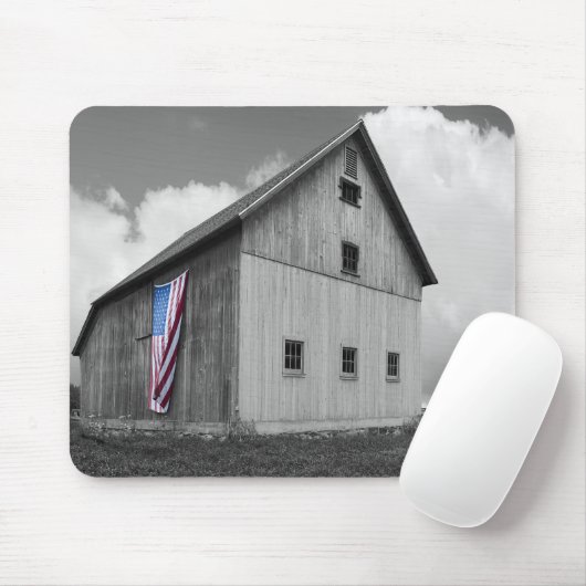 Flaggen unserer Bauern - Stall mit amerikanischer  Mousepad (Mit Mouse)