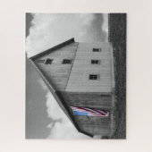 Flaggen unserer Bauern - Stall mit amerikanischer Puzzle (Vertikal)