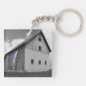 Flaggen unserer Bauern - Stall mit amerikanischer  Schlüsselanhänger (Rückseite)