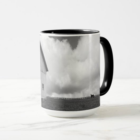 Flaggen unserer Bauern - Stall mit amerikanischer Tasse (VorderseiteRechts)