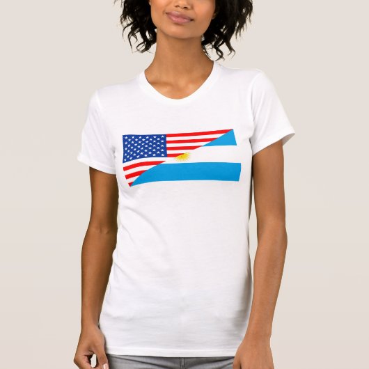Flaggen-USA coun Vereinigter Staaten Amerika T-Shirt (Vorderseite)