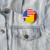 Flaggen-USA countr Vereinigter Staaten Amerika Button (Beispiel)