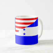Flaggen-USA-Zählung Vereinigter Staaten Amerika Kaffeetasse (VorderseiteRechts)