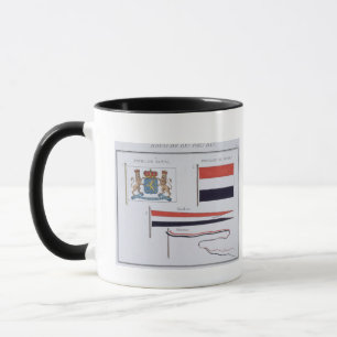 Flaggen vom Königreich der Niederlande, von a Tasse