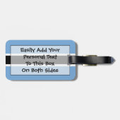 Flaggen von Botswana Easy ID Personal Gepäckanhänger (Rückseite horizontal)