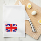 Flaggen von Großbritannien und den USA Side Küchentuch (Viertel Falte)
