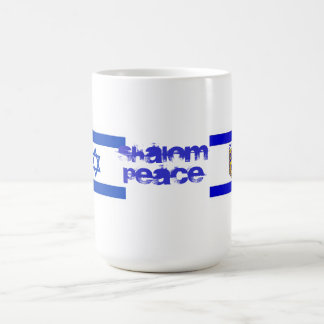 Flaggen von Israel und von Jerusalem Kaffeetasse