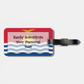 Flaggen von Kiribati Easy ID Personal Gepäckanhänger (Rückseite horizontal)