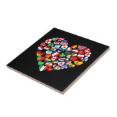 Flaggen von Ländern der internationalen Flagge Fliese (Seite)