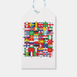 Flaggen von Ländern der internationalen Flagge Geschenkanhänger