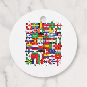 Flaggen von Ländern der internationalen Flagge Geschenkanhänger