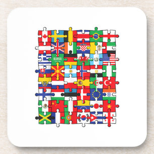 Flaggen von Ländern der internationalen Flagge Getränkeuntersetzer