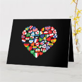 Flaggen von Ländern der internationalen Flagge Karte (Gelbe Blume)