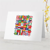 Flaggen von Ländern der internationalen Flagge Karte (Gelbe Blume)