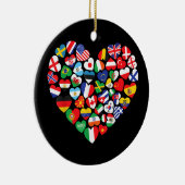 Flaggen von Ländern der internationalen Flagge Keramik Ornament (Rechts)