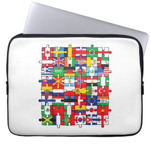 Flaggen von Ländern der internationalen Flagge Laptopschutzhülle