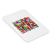 Flaggen von Ländern der internationalen Flagge Magnet (Rechte Seite)