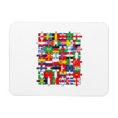 Flaggen von Ländern der internationalen Flagge Magnet (Horizontal)