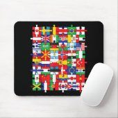 Flaggen von Ländern der internationalen Flagge Mousepad (Mit Mouse)