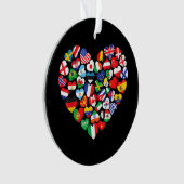 Flaggen von Ländern der internationalen Flagge Ornament (Vorderseite)