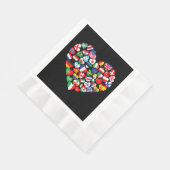 Flaggen von Ländern der internationalen Flagge Serviette (Ecke)