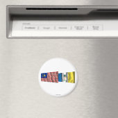 Flaggen von Malaysia und Penang Magnet (In Situ (Geschirrspüler))