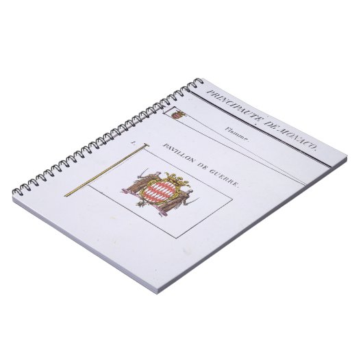 Flaggen von Monaco, von einem französischen Buch (Linke Seite)