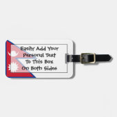 Flaggen von Nepal Easy ID Personal Gepäckanhänger (Vorderseite horizontal)