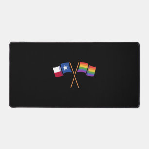 Flaggen von Pride Texas Design für stolze LGBT+ Te Schreibtischunterlage