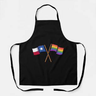 Flaggen von Pride Texas Design für stolze LGBT+ Te Schürze