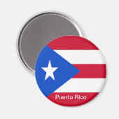 Flaggen von Puerto Rico Magnet (Vorderseite/Rückseite)