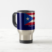 Flaggen von Puerto Rico Reisebecher (Vorderseite Links)