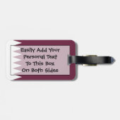 Flaggen von Qatar Easy ID Personal Gepäckanhänger (Rückseite horizontal)