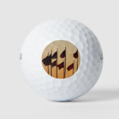 Flaggen von Sunset American Patriotic USA Golfball (Vorderseite)