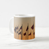 Flaggen von Sunset American Patriotic USA Kaffeetasse (Vorderseite Links)