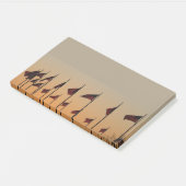 Flaggen von Sunset American Patriotic USA Post-it Klebezettel (angewinkelt)