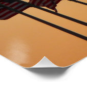 Flaggen von Sunset American Patriotic USA Poster (Ecke)