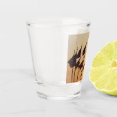 Flaggen von Sunset American Patriotic USA Schnapsglas (Links)