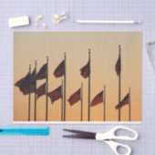 Flaggen von Sunset American Patriotic USA Seidenpapier (Handwerk)