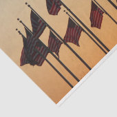 Flaggen von Sunset American Patriotic USA Seidenpapier (Ausschnitt)