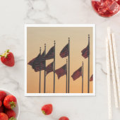 Flaggen von Sunset American Patriotic USA Serviette (Beispiel)