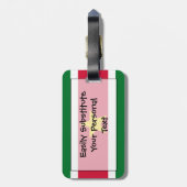 Flaggen von Suriname Easy ID Personal Gepäckanhänger (Rückseite vertikal)