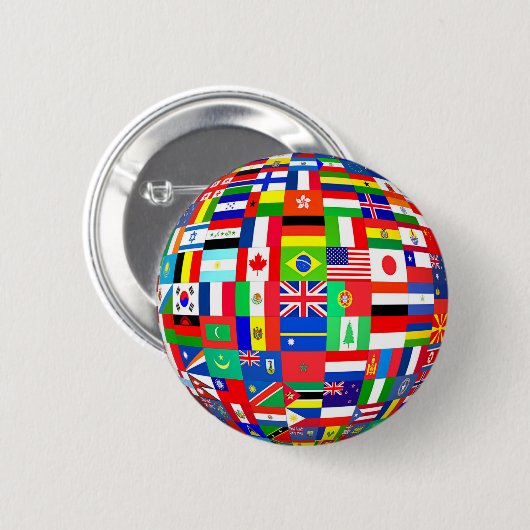 FLAGGEN VON THE GLOBE BUTTON (Vorne & Hinten)